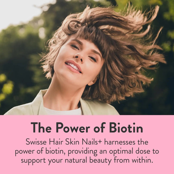 Swisse Biotin Hair Skin and Nails Collagen Supplement for Women & Men | Milk Thistle, Biotin, Vitamin C, Zinc & Iron|150 Tablets