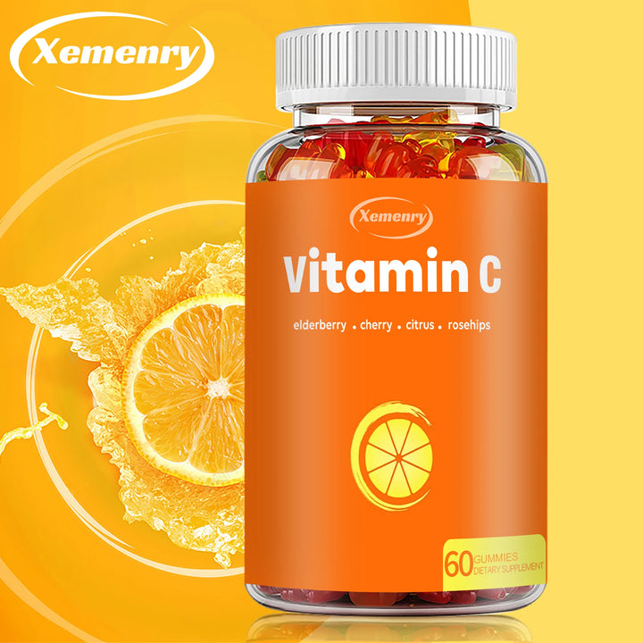 Vitamin C Gummies - Powerful Antioxidants for Skin Nutrition Health Immune Health Brighten Skin - 60 Gummies