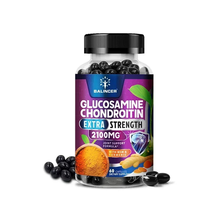 Glucosamine Chondroitin - Supports Joint and Cartilage Health, Promoting Joint Mobility and Comfort - 120 Capsules