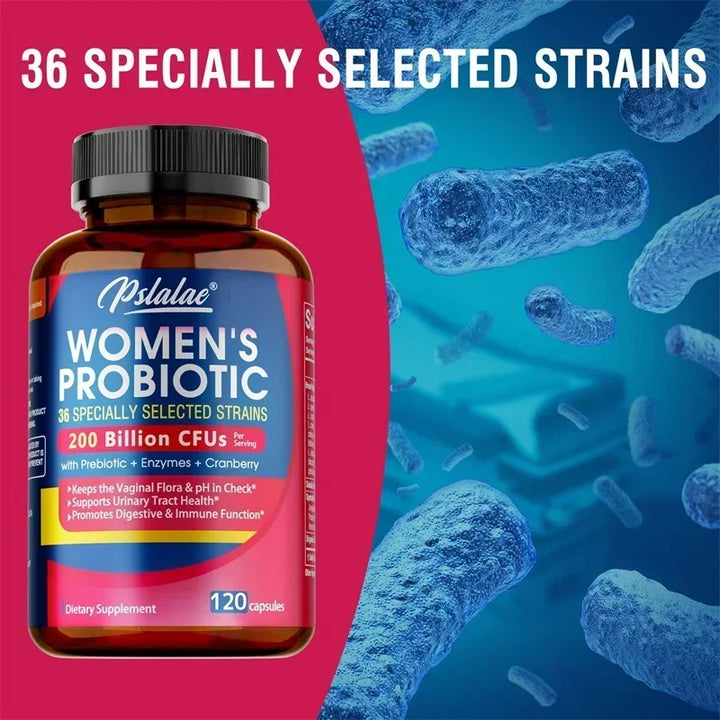 Probiotics for Women - Supports Intestinal Health, Helps with Weight Loss, and Balances Gut Bacteria - 120 Capsules