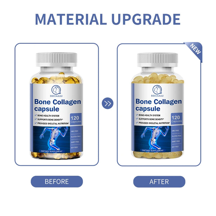 BBEEAAUU Bone Collagen Capsule Bone and Joint Health Osteoporosis Collagen Peptide Joint Collagen Supplement