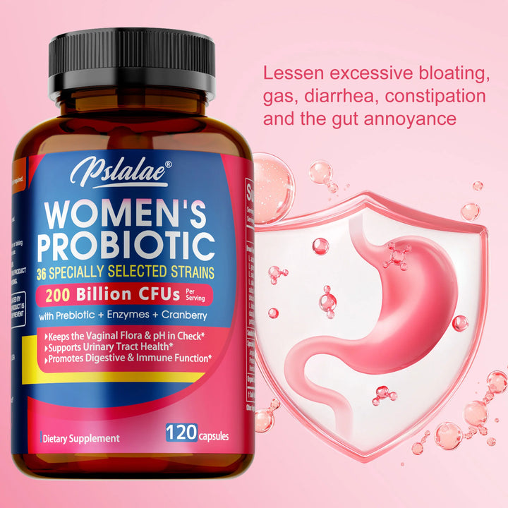 Probiotics for Women - Supports Intestinal Health, Helps with Weight Loss, and Balances Gut Bacteria - 120 Capsules