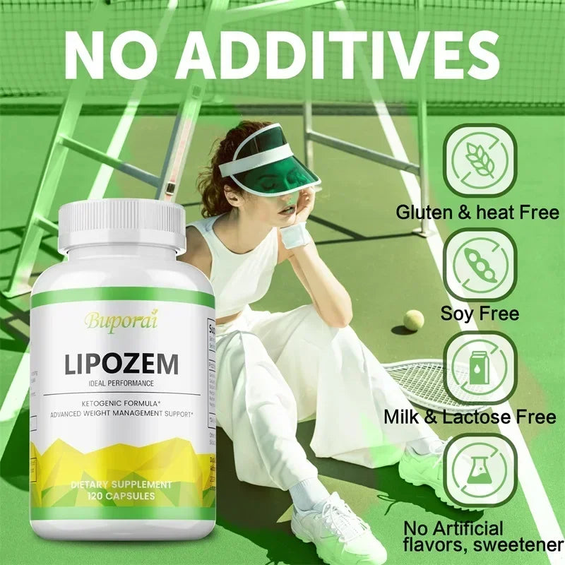 Natural Lipozem - Boosts Energy, Appetite Suppressant, Fat Burner, Relieves Bloating and Constipation, Improves Metabolism