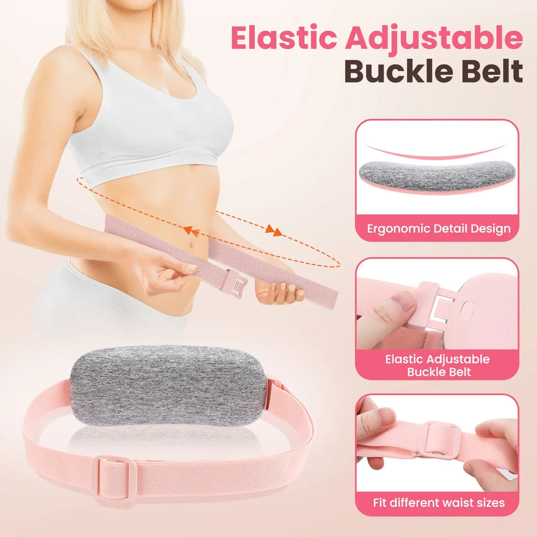 Menstrual Heating Pad Abdominal Massager Warm Palace Belt for Female Cramps Period Pain Relief Waist Vibration Massage Device