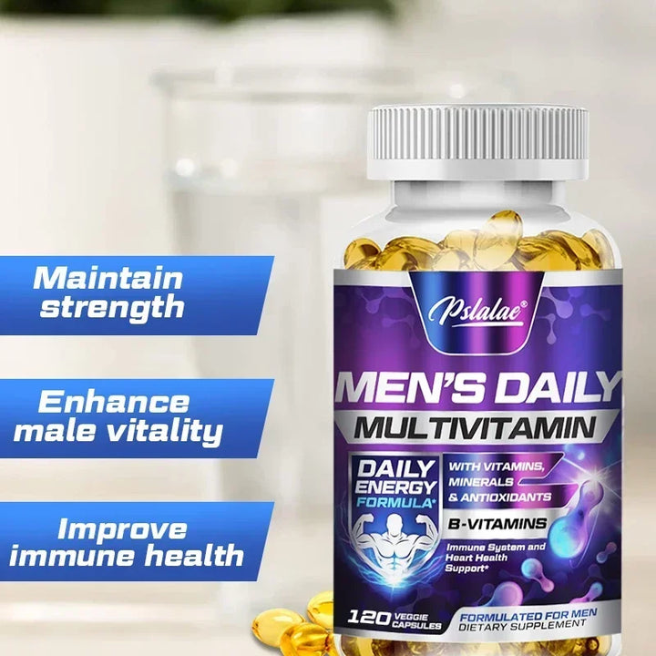 Men's Multivitamin Supplement - Supports Immune Health, Boosts Energy Production, and Improves Vitality and Endurance