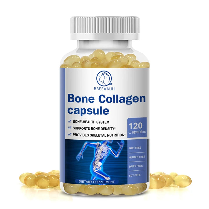 BBEEAAUU Bone Collagen Capsule Bone and Joint Health Osteoporosis Collagen Peptide Joint Collagen Supplement