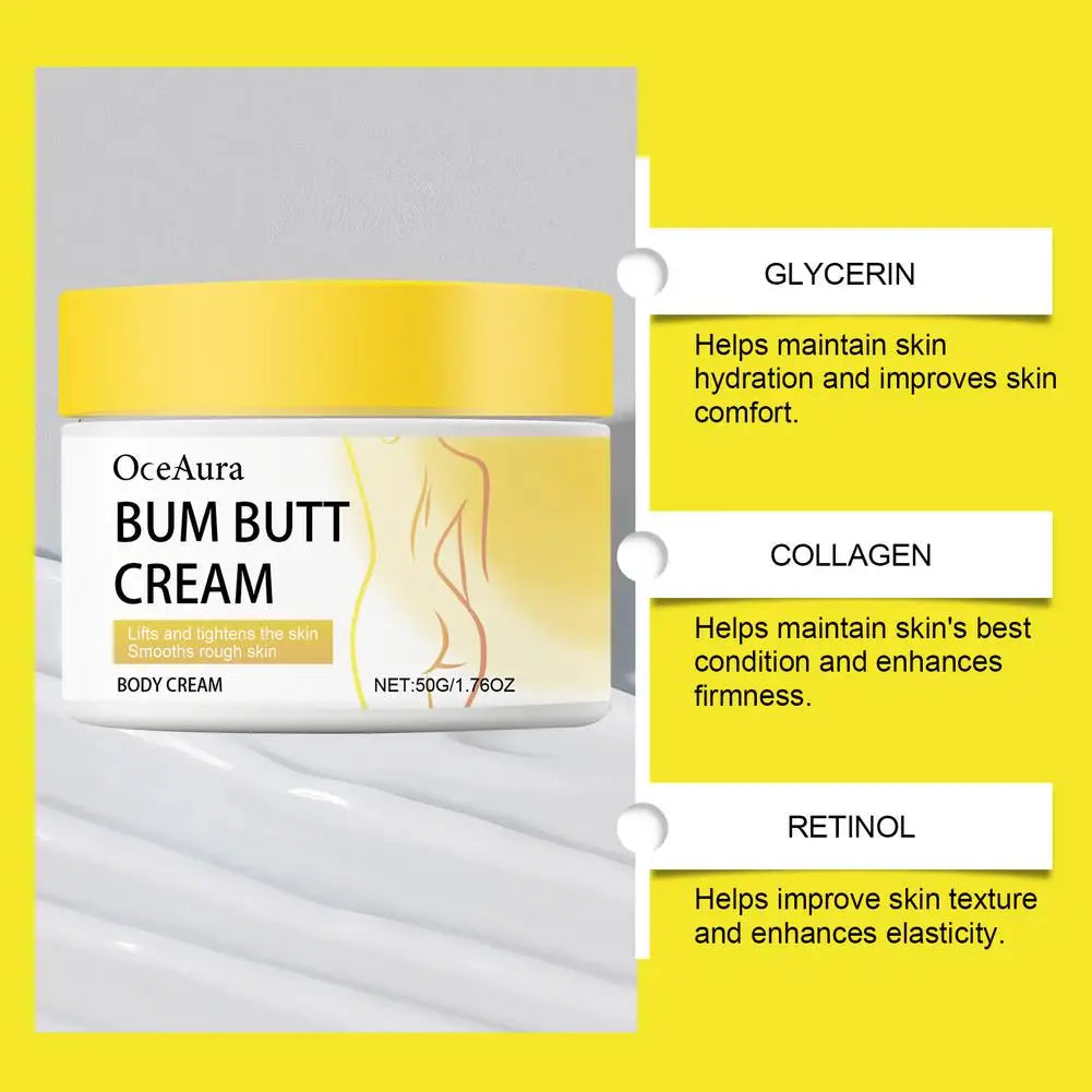 Buttocks Lifting Firming Cream Deep Moisturizing Refreshing Non-Greasy Firming Contouring Soothing Repairing Hip Cream