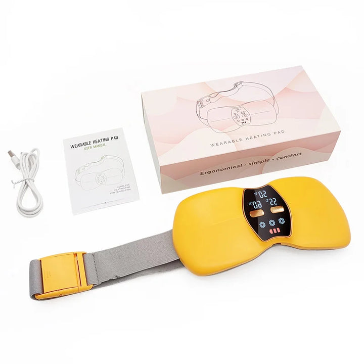 Women's Menstrual Period Heating Massage Belt with Three Temperature Settings Portable Abdominal Massager for Warming the Uterus