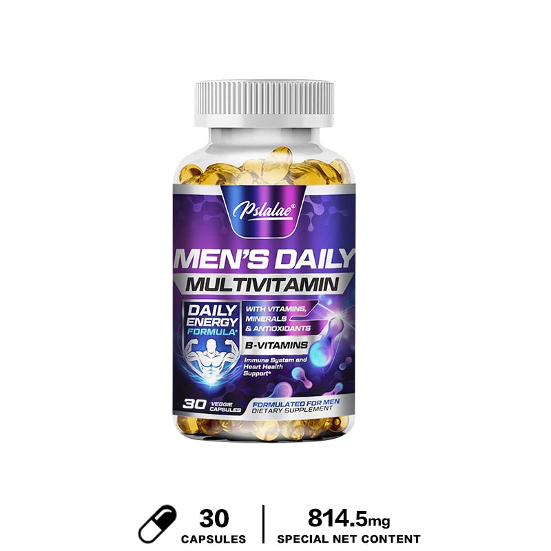 Men's Multivitamin Supplement - Provides Energy and Endurance Supports Heart, Brain Health and Vitality