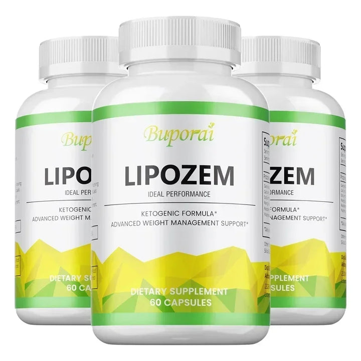 Natural Lipozem - Boosts Energy, Appetite Suppressant, Fat Burner, Relieves Bloating and Constipation, Improves Metabolism