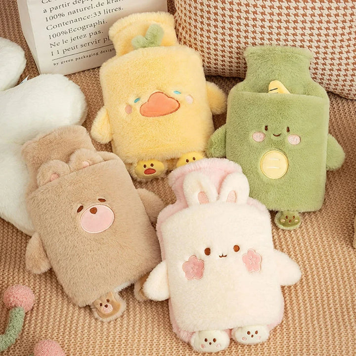 1000ml/33.81oz Warm Hot Water Bag PVC Inner Liner Water Injection Cute ...