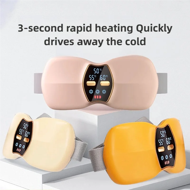 Women's Menstrual Period Heating Massage Belt with Three Temperature Settings Portable Abdominal Massager for Warming the Uterus