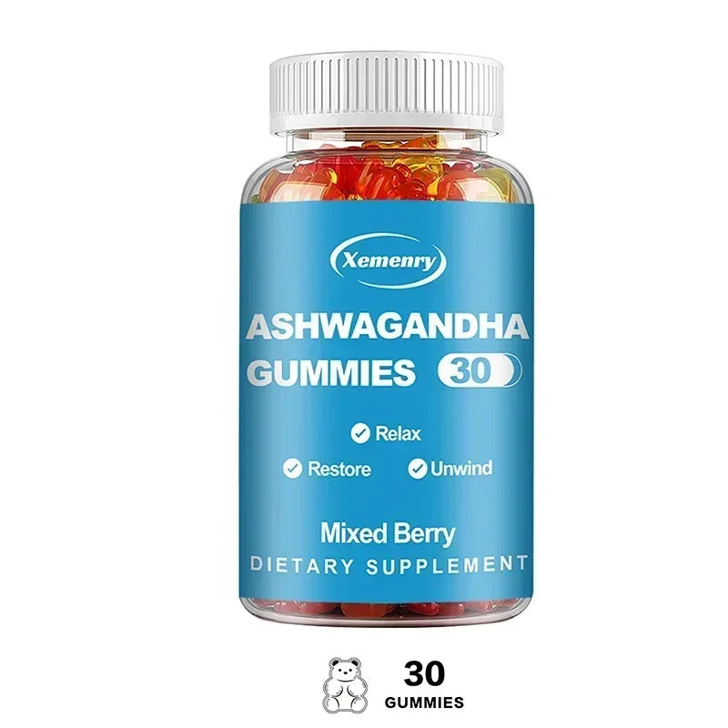 Ashwagandha Gummies - Relieve Stress, Improve Sleep, Improve Energy and Endurance, Muscle Mass, Boost Immunity