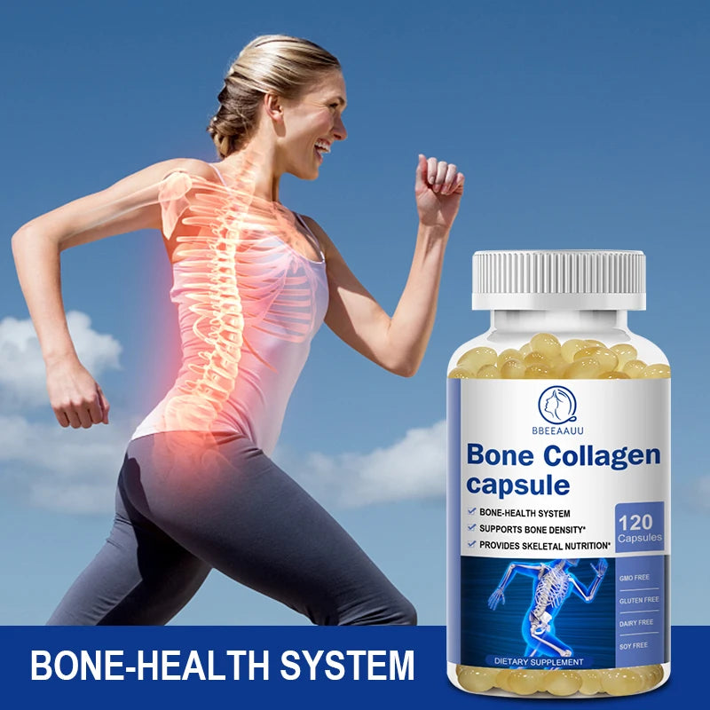 BBEEAAUU Bone Collagen Capsule Bone and Joint Health Osteoporosis Collagen Peptide Joint Collagen Supplement
