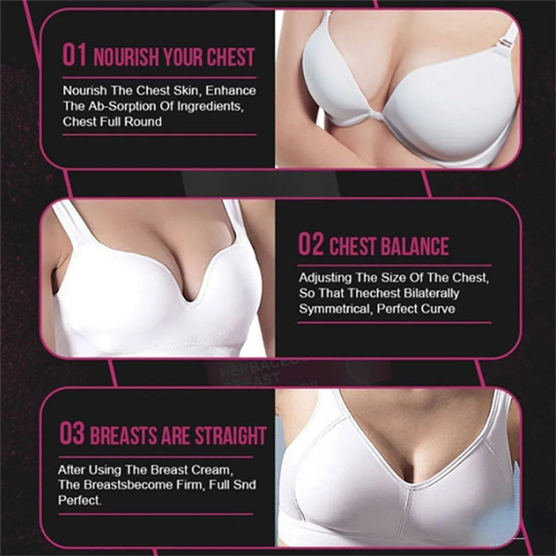 Breast Enhancement Essential Oil Cream Firms Breast Enhancement Safely without Side Effects