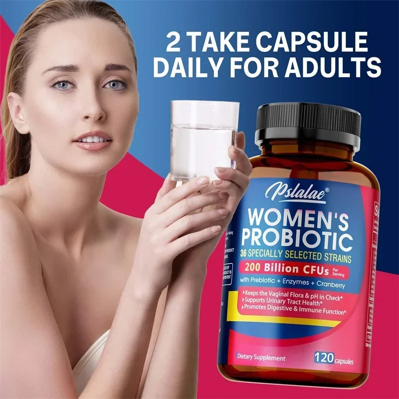 Probiotics for Women - Supports Intestinal Health, Helps with Weight Loss, and Balances Gut Bacteria - 120 Capsules