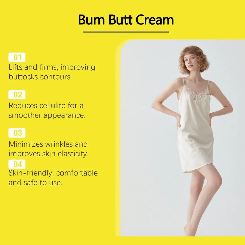 Buttocks Lifting Firming Cream Deep Moisturizing Refreshing Non-Greasy Firming Contouring Soothing Repairing Hip Cream