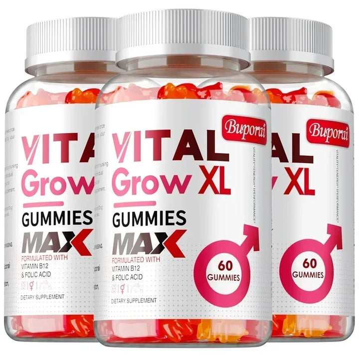 Vital Grow XL Male Gummies - Improve Energy, Endurance, Enhance Male Vitality and Energy, Promote Muscle Growth and Recovery