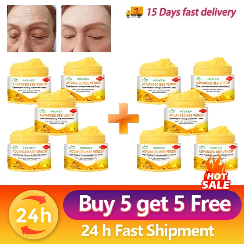 Bee Venom Anti-Aging Cream Rejuvenate face Skin Deep Moisturizing Fade Lines Fast Absorption Repair Instant Wrinkle Skincare