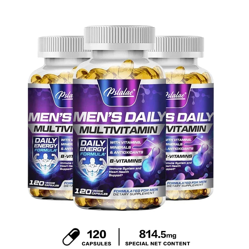 Men's Multivitamin Supplement - Supports Immune Health, Boosts Energy Production, and Improves Vitality and Endurance
