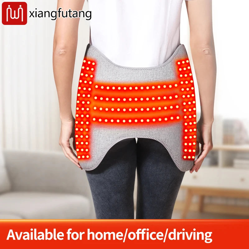 Red Light Heating Waist-Hip Protector Abdominal Vibration Massage Relieves Menstrual Pain Promotes Waist-Hip Relaxation