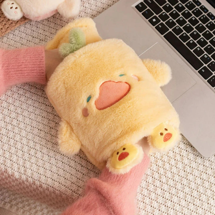 1000ml/33.81oz Warm Hot Water Bag PVC Inner Liner Water Injection Cute ...