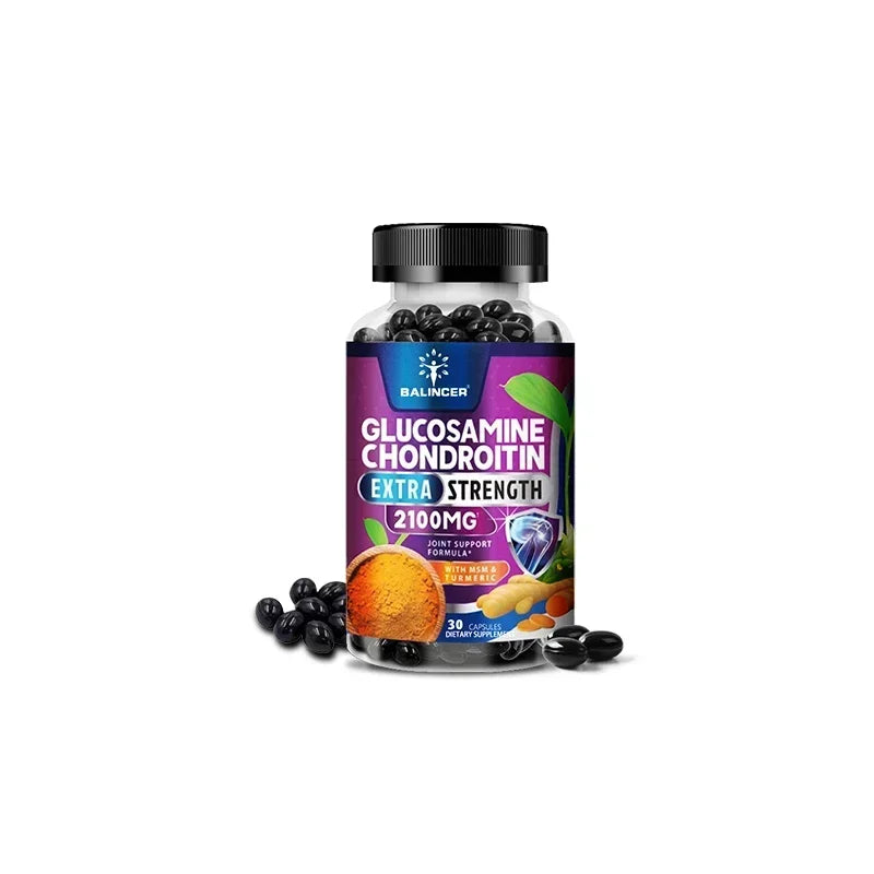Glucosamine Chondroitin - Supports Joint and Cartilage Health, Promoting Joint Mobility and Comfort - 120 Capsules