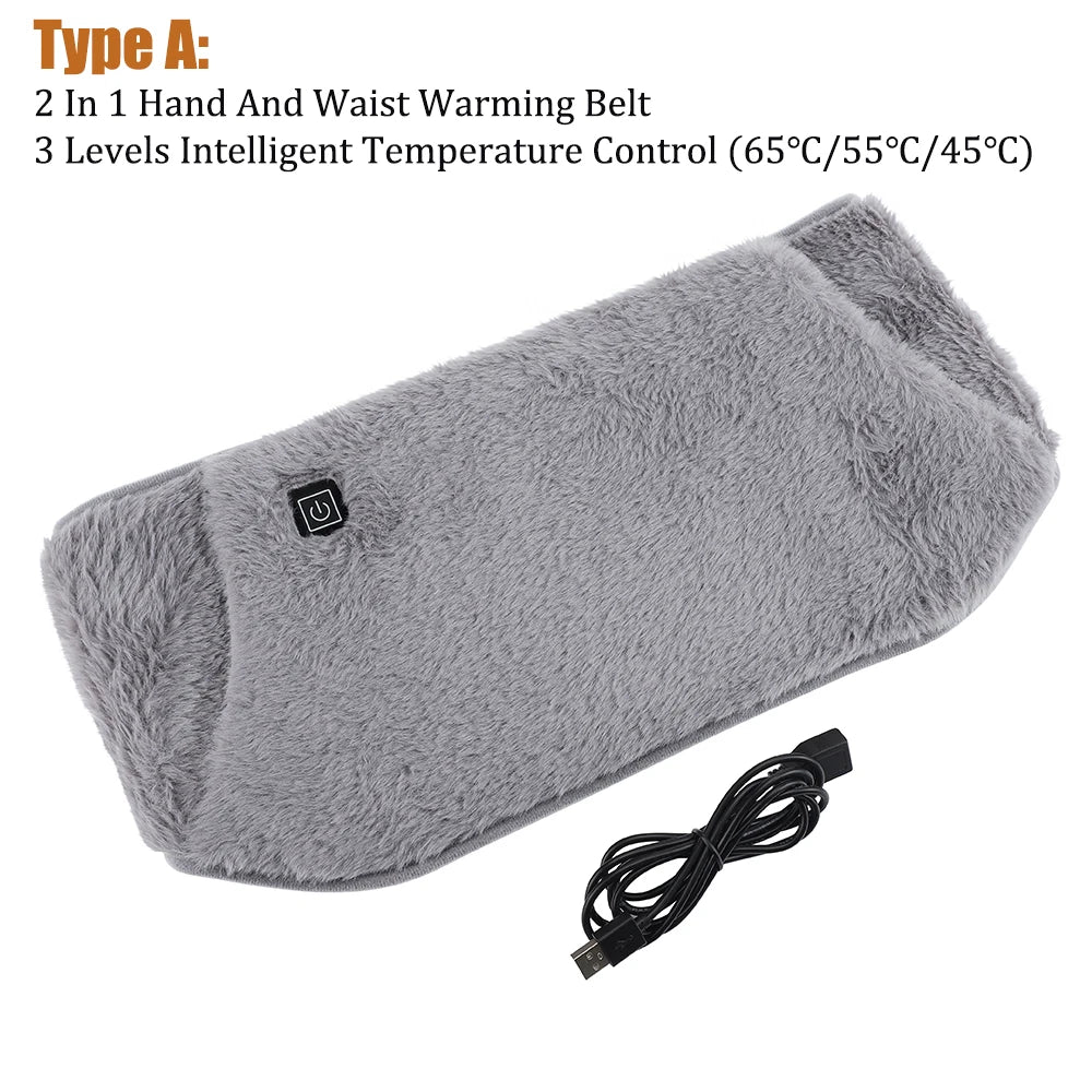 USB Charging Uterus Warming Belt Electric Heating Pad For Women Period Care Hot Compress Abdominal Massager Waist Warmer Belt