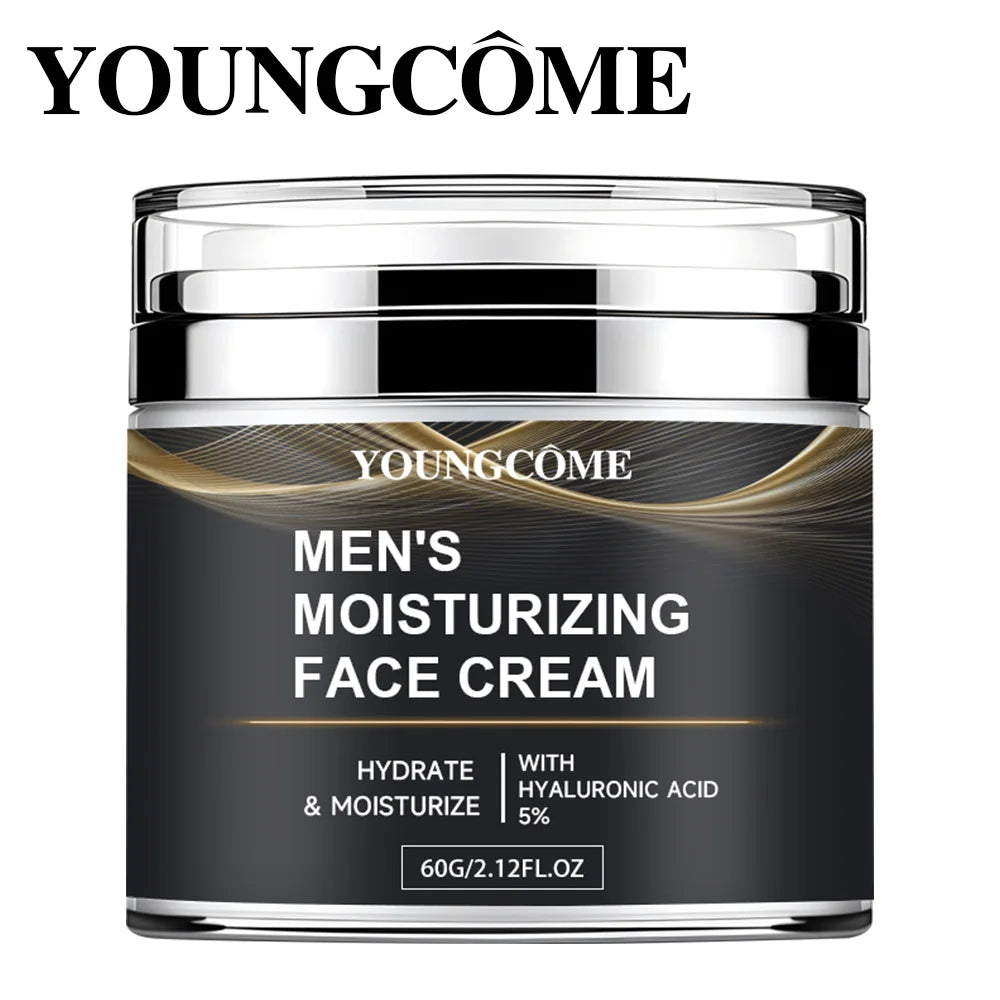 Men's Collagen moisturizing cream with retinol and vitamins, refreshing and hydrating, improves skin elasticity, day and night