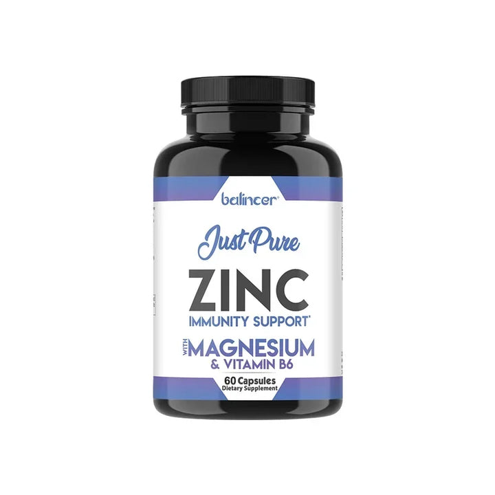 Zinc Supplements - Promotes Energy Production, Supports Immune System and Overall Health, Non-GMO, Gluten-Free