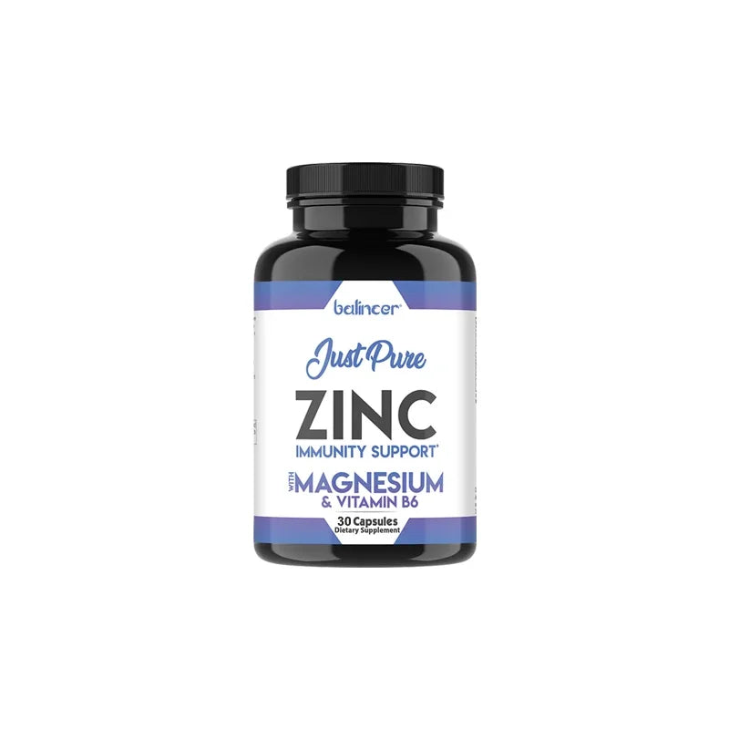 Zinc Supplements - Promotes Energy Production, Supports Immune System and Overall Health, Non-GMO, Gluten-Free