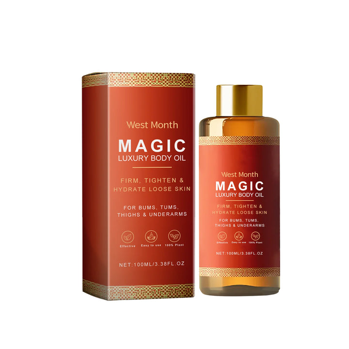 West Month Magic Luxury Body Oil Moisturizing Skin Firming Hip Arm Leg Tighten Skin Barrier Repair Care Relax Body Massage Oil
