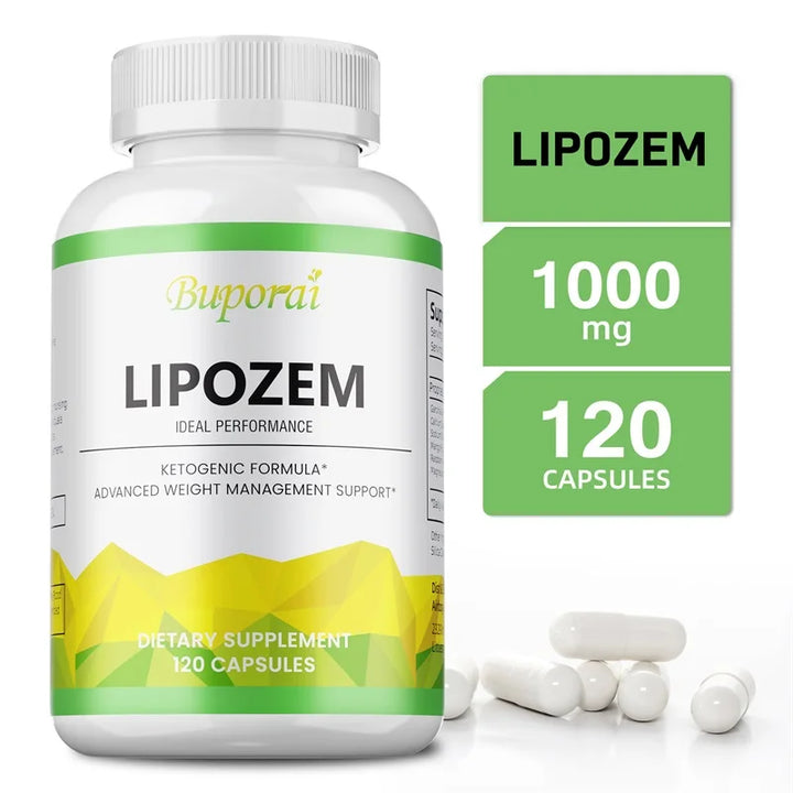 Natural Lipozem - Boosts Energy, Appetite Suppressant, Fat Burner, Relieves Bloating and Constipation, Improves Metabolism