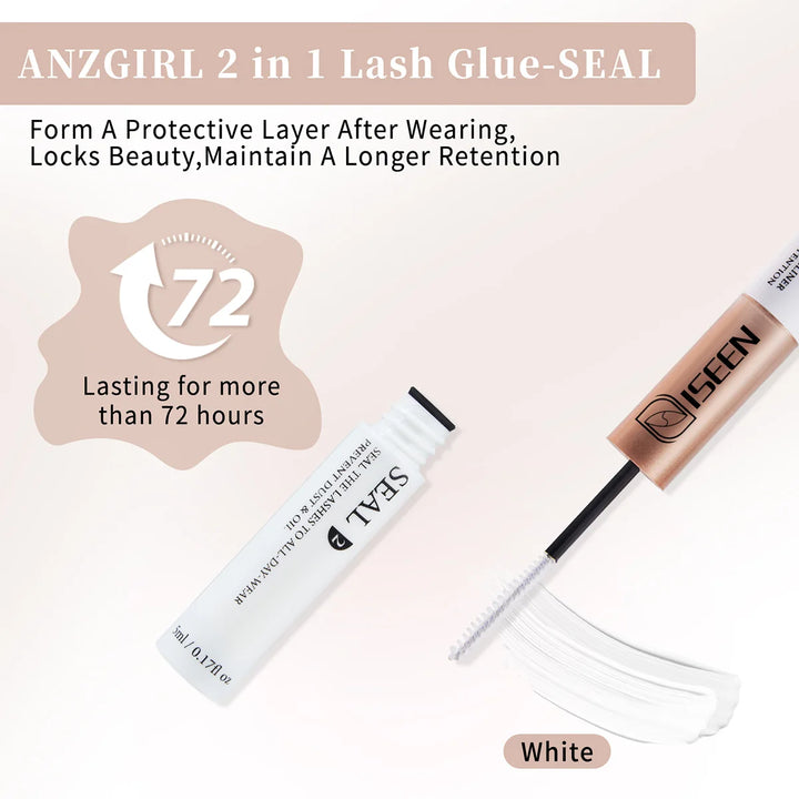 ISEEN DIY Eyelash Extension Kit Cluster Mix Eyelashes Full Set Lashes ...