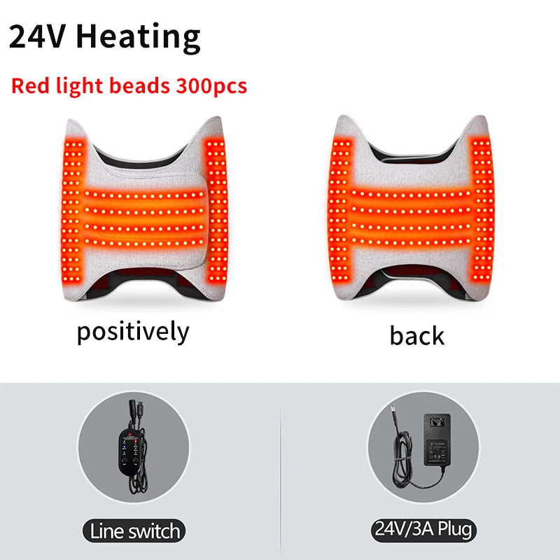 Red Light Heating Waist-Hip Protector Abdominal Vibration Massage Relieves Menstrual Pain Promotes Waist-Hip Relaxation
