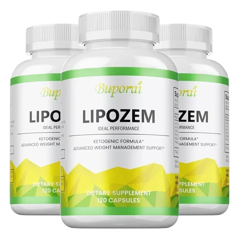 Natural Lipozem - Boosts Energy, Appetite Suppressant, Fat Burner, Relieves Bloating and Constipation, Improves Metabolism