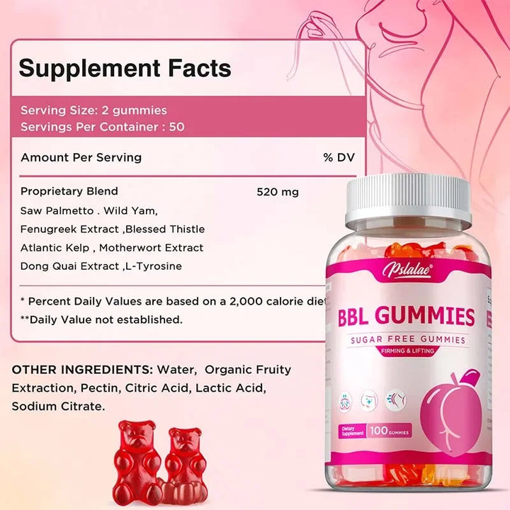 BBL Gummies - Big Butt, Manage Body Shape, Improve Appearance, Increase Confidence, Sculpt Your Butt and Hips