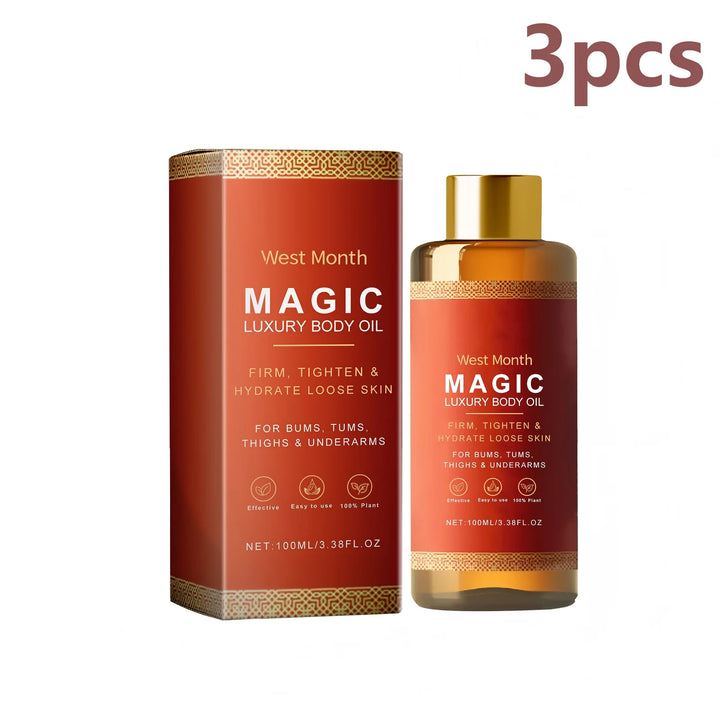 West Month Magic Luxury Body Oil Moisturizing Skin Firming Hip Arm Leg Tighten Skin Barrier Repair Care Relax Body Massage Oil