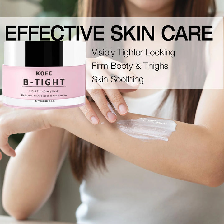 Butt TIGHT Lift Firm Cream - Tighten and Firm Booty, Reduce Loose and Crepey Skin,  Firmness, Reduce Cellulite Appearance 100 ml