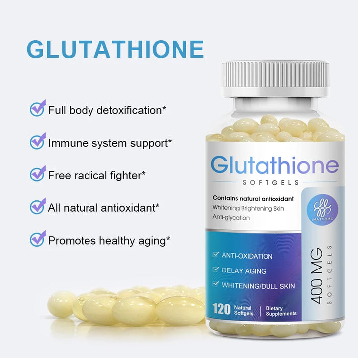 Skin Whitening Capsules - Glutathione, Helps with Dark Spots and Pigmentation, Has Anti-aging and Antioxidant Properties