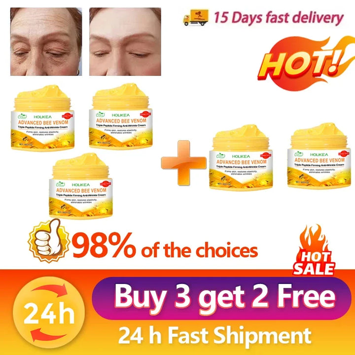 Bee Venom Anti-Aging Cream Rejuvenate face Skin Deep Moisturizing Fade Lines Fast Absorption Repair Instant Wrinkle Skincare