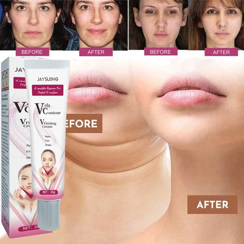 V-Shape Face Slimming Cream Remove Double Chin Firming Lifting Face Line Fat Burning Anti Aging Beauty Massage Care Products