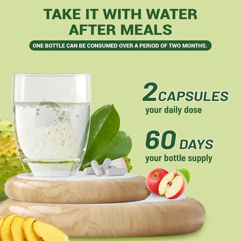 24-In-1 Soursop Supplement - Boosts Energy, Cell Support & Regeneration, Antioxidants, Improve Skin Health, Skin Vitality