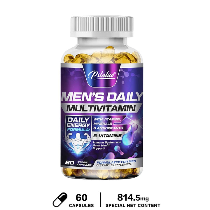 Men's Multivitamin Supplement - Provides Energy and Endurance Supports Heart, Brain Health and Vitality