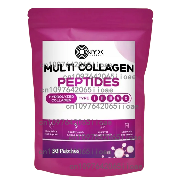 Hot Sale Collagen Peptides Transdermal Patches (30-Pack): Types I, II, III, V & X for Skin, Nails, Gut & Joint Support