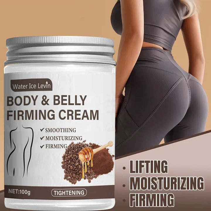 Caffeine Collagen Firming Cream - 100g Contains Caffeine and Coconut Oil, Rich in Vitamin E, Unscented, Tightens and Lifts the Abdomen, Thighs, Buttocks, Arms, All Skin Types, Hypoallergenic, Whitening Effect