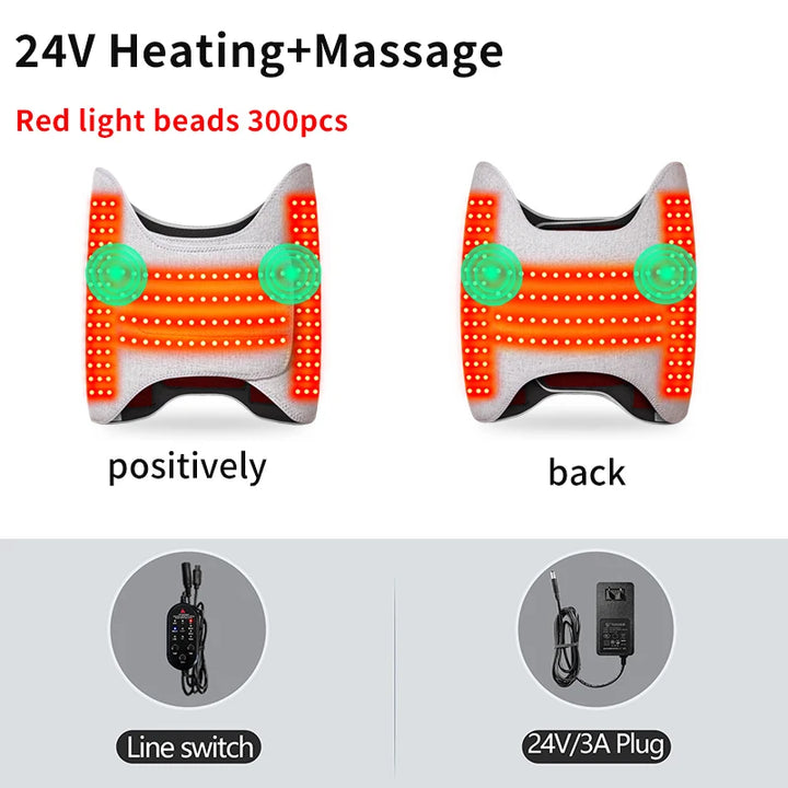 Red Light Heating Waist-Hip Protector Abdominal Vibration Massage Relieves Menstrual Pain Promotes Waist-Hip Relaxation