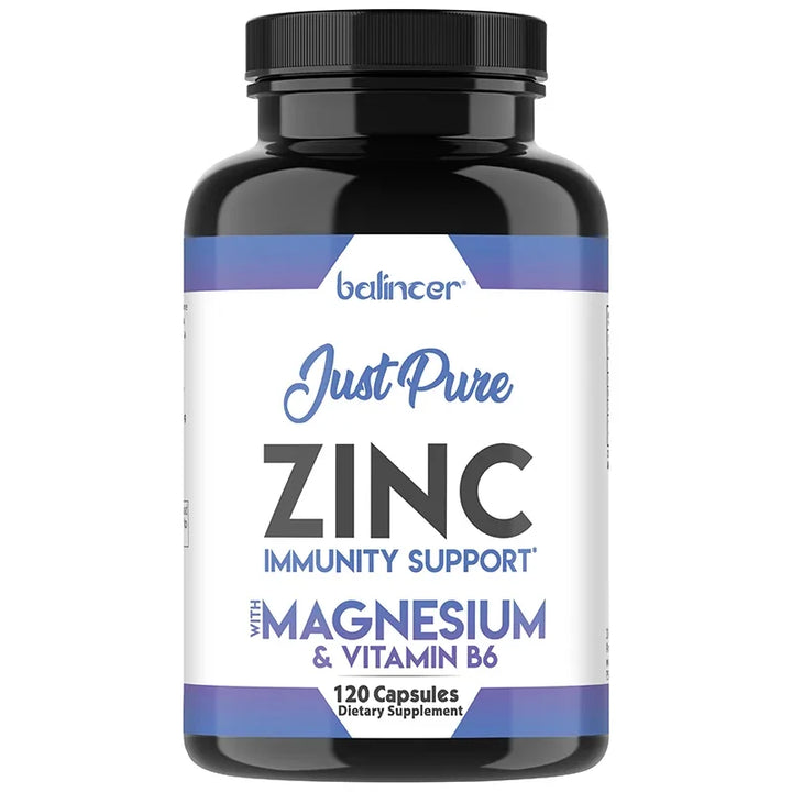 Zinc Supplements - Promotes Energy Production, Supports Immune System and Overall Health, Non-GMO, Gluten-Free