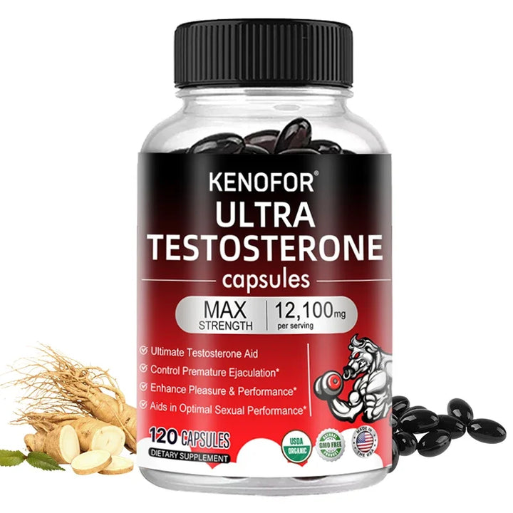 Male Strength Supplement - 12100mg Per Serving, Supports Energy, Endurance and Strength, Relieves Fatigue, Increases Muscle Mass