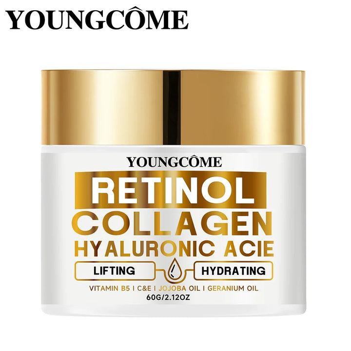 YOUNGCOME Retinol Anti Aging Face Cream Collagen Hyaluronic Acid Creams Moisturizing Wrinkle Remover Skin Care Cosmetic